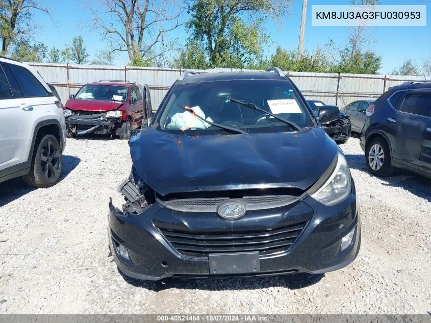 2015 Hyundai Tucson Limited/Se VIN: KM8JU3AG3FU030953 Lot: 40521484