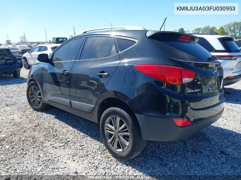 2015 Hyundai Tucson Limited/Se VIN: KM8JU3AG3FU030953 Lot: 40521484