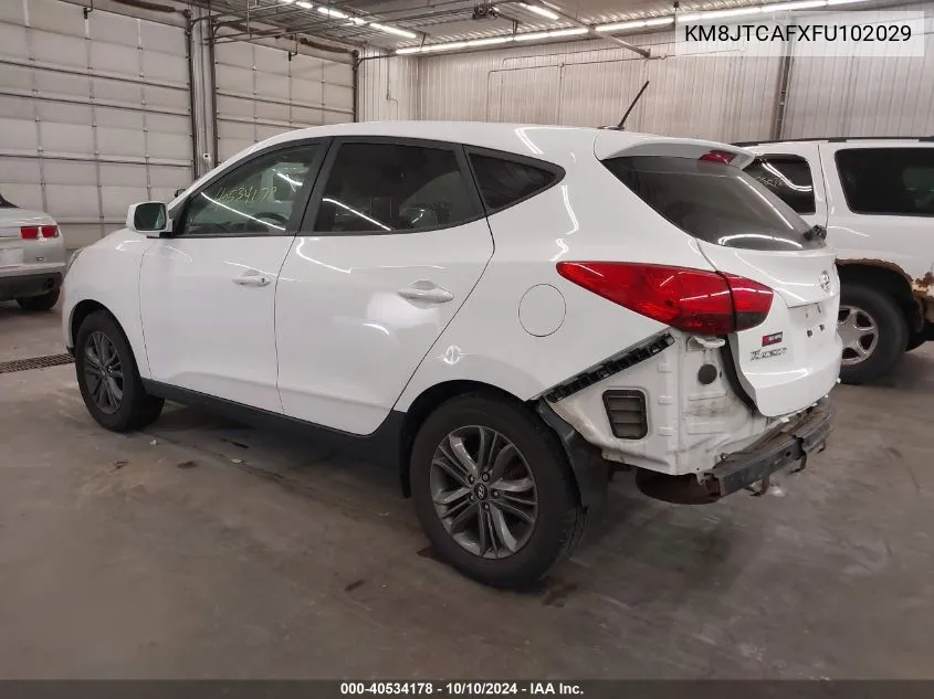 2015 Hyundai Tucson Gls VIN: KM8JTCAFXFU102029 Lot: 40534178