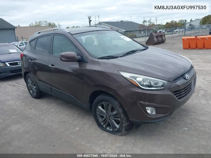 2015 Hyundai Tucson Se VIN: KM8JU3AGXFU997530 Lot: 40537845