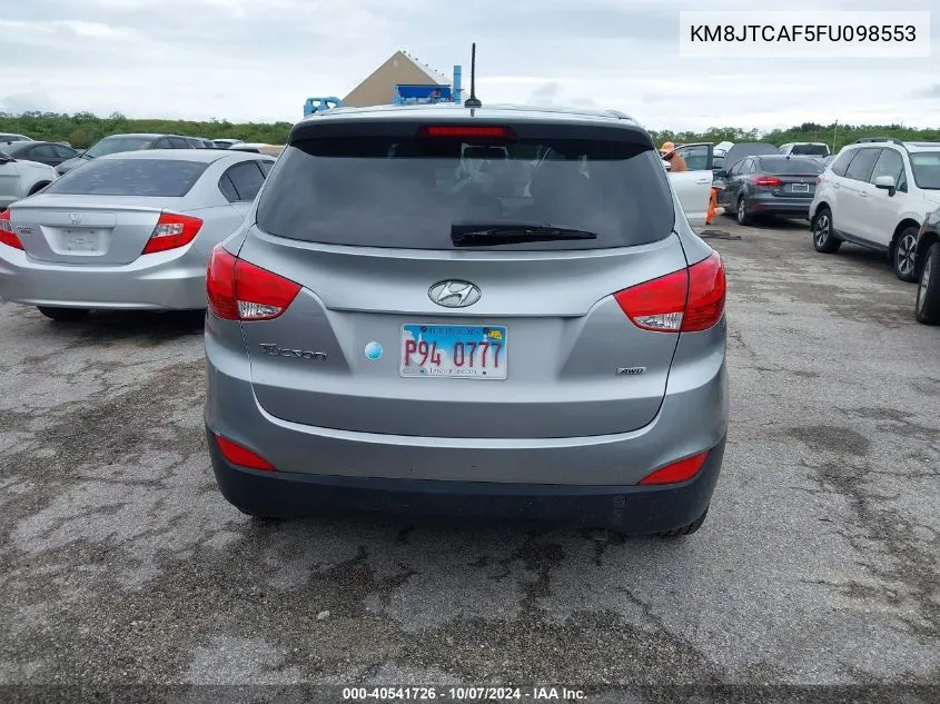 2015 Hyundai Tucson Gls VIN: KM8JTCAF5FU098553 Lot: 40541726