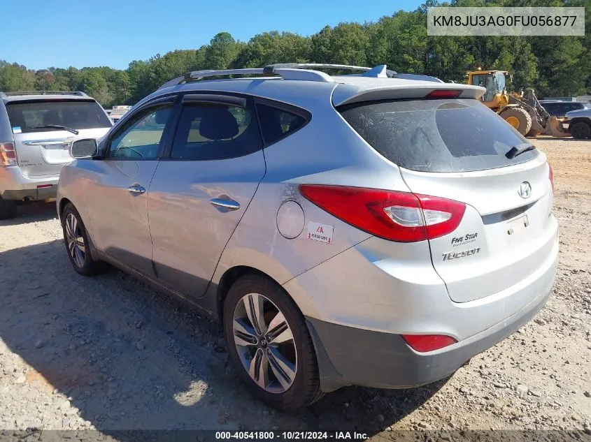 2015 Hyundai Tucson Limited VIN: KM8JU3AG0FU056877 Lot: 40541800