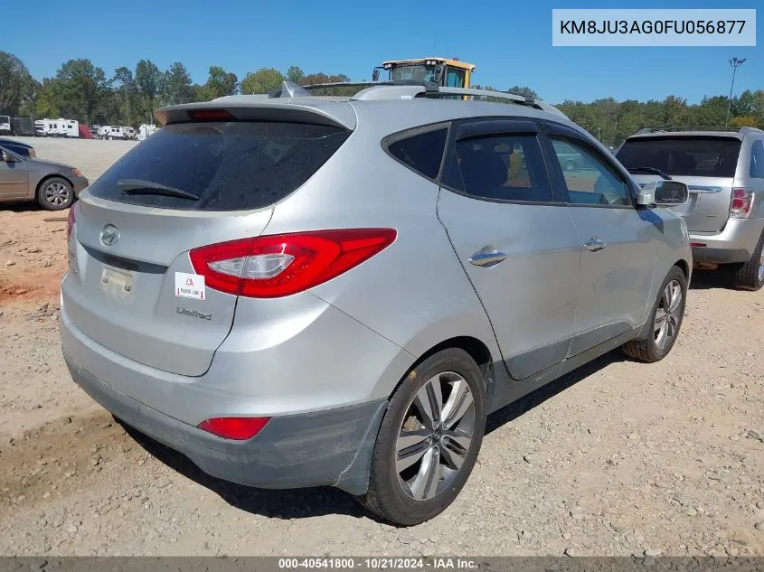 2015 Hyundai Tucson Limited VIN: KM8JU3AG0FU056877 Lot: 40541800