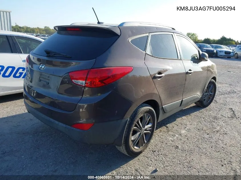 2015 Hyundai Tucson Limited/Se VIN: KM8JU3AG7FU005294 Lot: 40560801