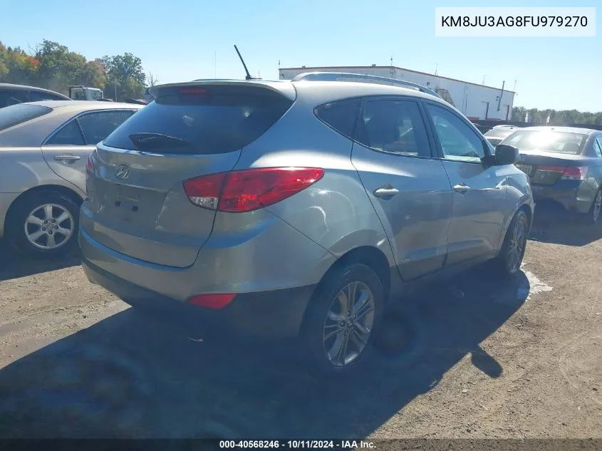 2015 Hyundai Tucson Se VIN: KM8JU3AG8FU979270 Lot: 40568246