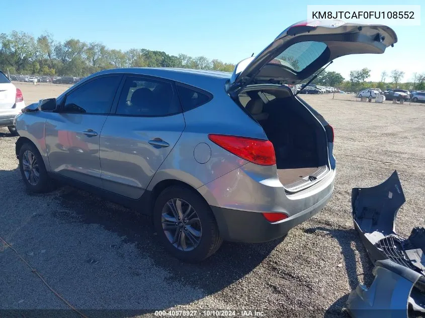 2015 Hyundai Tucson Gls VIN: KM8JTCAF0FU108552 Lot: 40578927