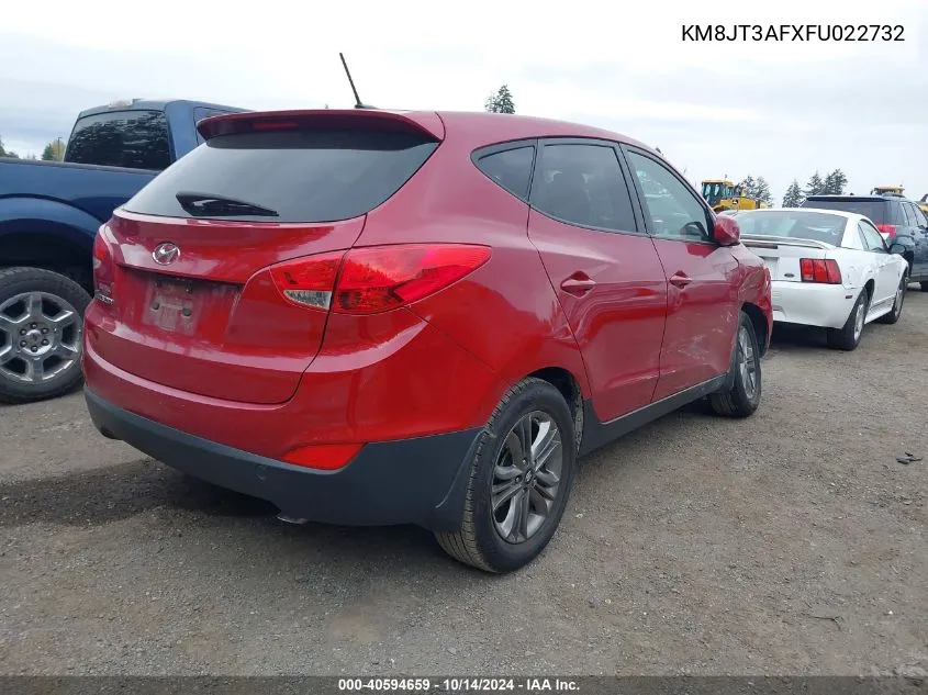 2015 Hyundai Tucson Gls VIN: KM8JT3AFXFU022732 Lot: 40594659