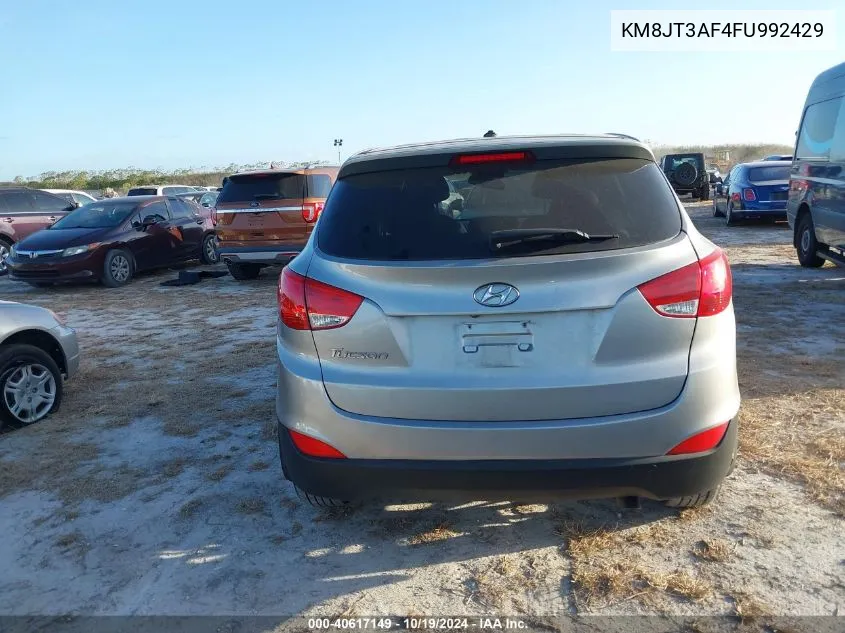 2015 Hyundai Tucson Gls VIN: KM8JT3AF4FU992429 Lot: 40617149