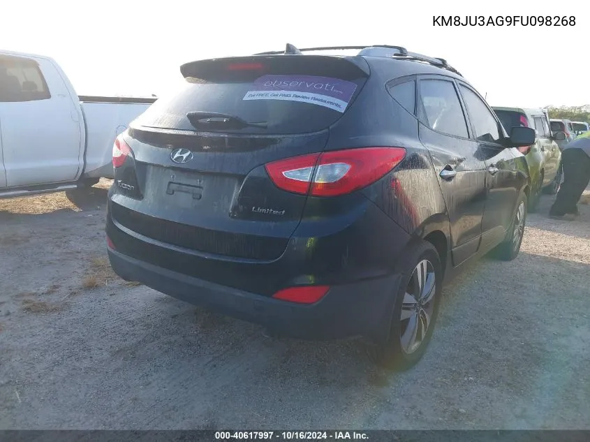 2015 Hyundai Tucson Limited VIN: KM8JU3AG9FU098268 Lot: 40617997