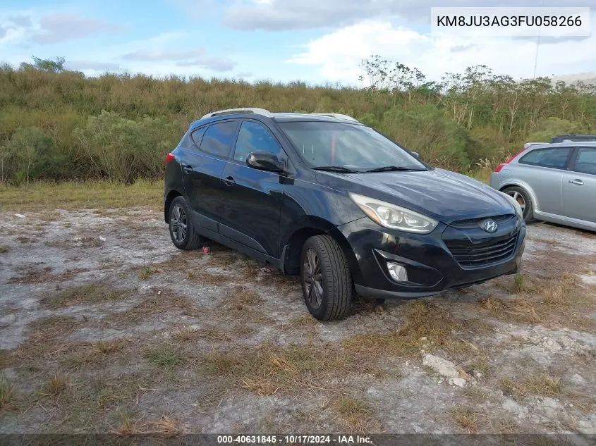 2015 Hyundai Tucson Se VIN: KM8JU3AG3FU058266 Lot: 40631845