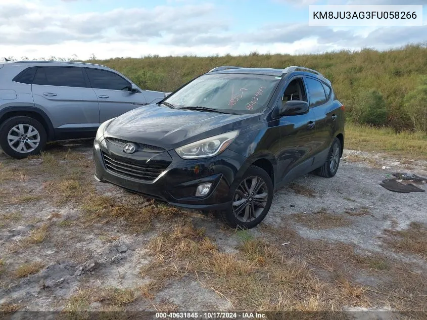 2015 Hyundai Tucson Se VIN: KM8JU3AG3FU058266 Lot: 40631845