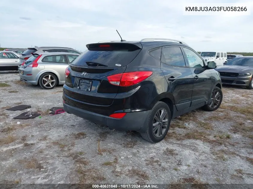 2015 Hyundai Tucson Se VIN: KM8JU3AG3FU058266 Lot: 40631845