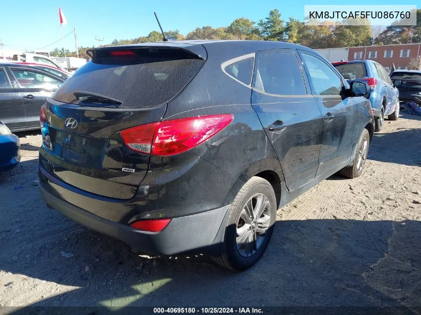 2015 Hyundai Tucson Gls VIN: KM8JTCAF5FU086760 Lot: 40695180