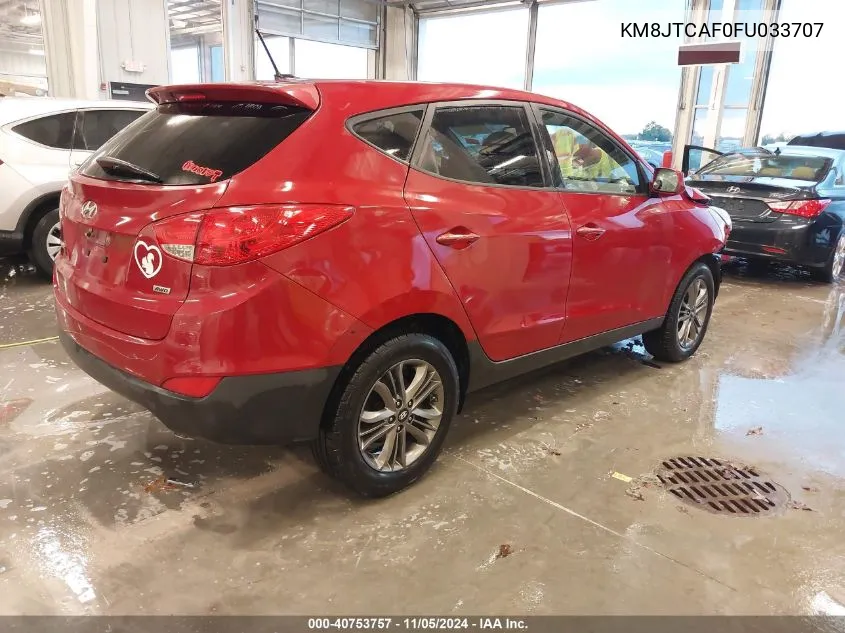 2015 Hyundai Tucson Gls VIN: KM8JTCAF0FU033707 Lot: 40753757