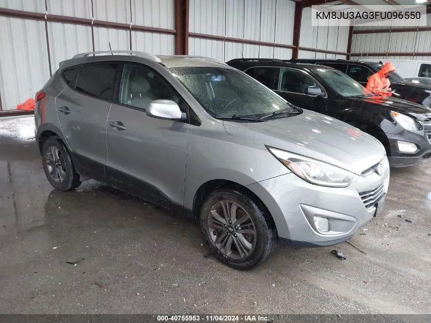 2015 Hyundai Tucson Se VIN: KM8JU3AG3FU096550 Lot: 40755953