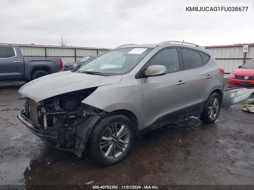 2015 Hyundai Tucson Se VIN: KM8JUCAG1FU038677 Lot: 40762302