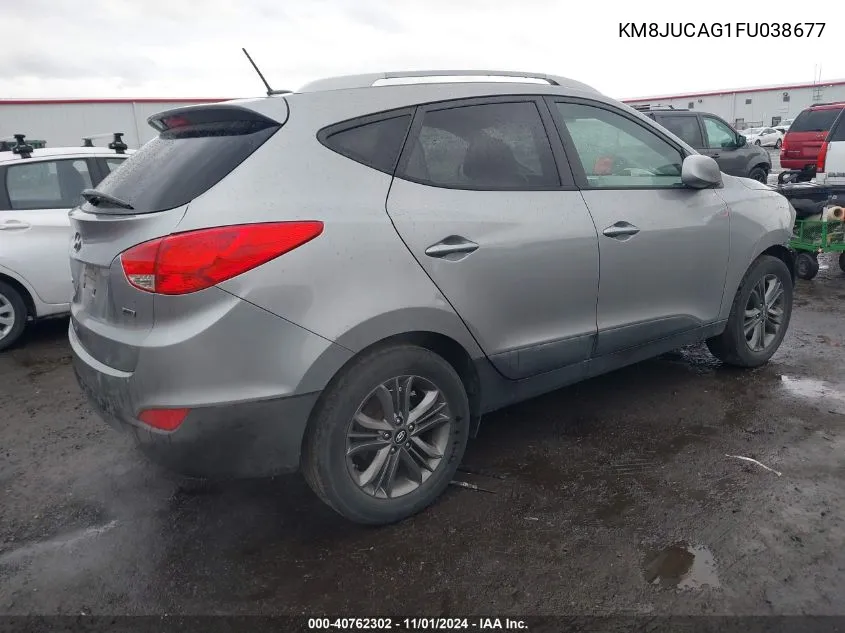 2015 Hyundai Tucson Se VIN: KM8JUCAG1FU038677 Lot: 40762302