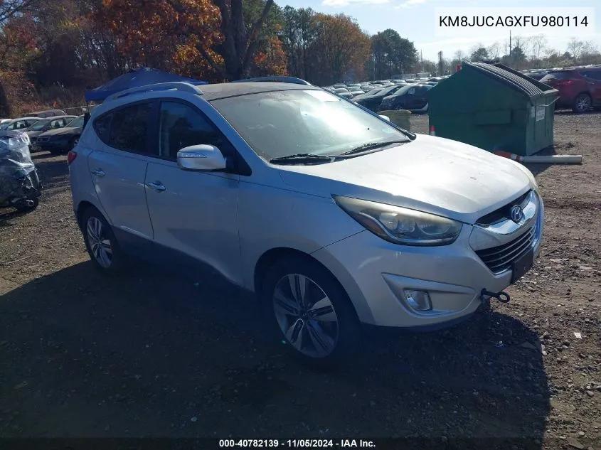 KM8JUCAGXFU980114 2015 Hyundai Tucson Limited