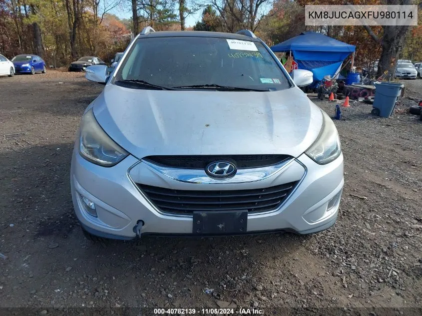 KM8JUCAGXFU980114 2015 Hyundai Tucson Limited