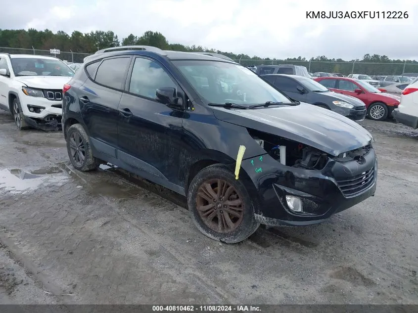 2015 Hyundai Tucson Se VIN: KM8JU3AGXFU112226 Lot: 40810462