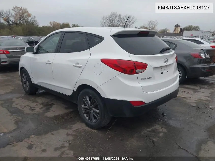 2015 Hyundai Tucson Gls VIN: KM8JT3AFXFU098127 Lot: 40817056