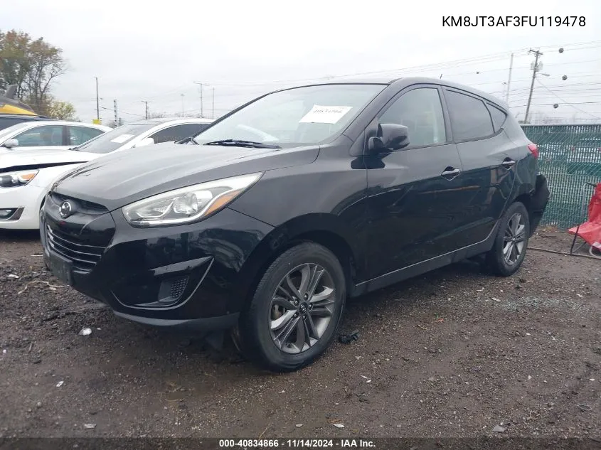 KM8JT3AF3FU119478 2015 Hyundai Tucson Gls