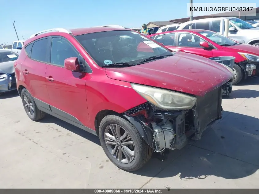 2015 Hyundai Tucson Se VIN: KM8JU3AG8FU048347 Lot: 40889866