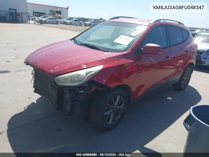 2015 Hyundai Tucson Se VIN: KM8JU3AG8FU048347 Lot: 40889866