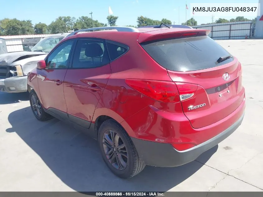 2015 Hyundai Tucson Se VIN: KM8JU3AG8FU048347 Lot: 40889866