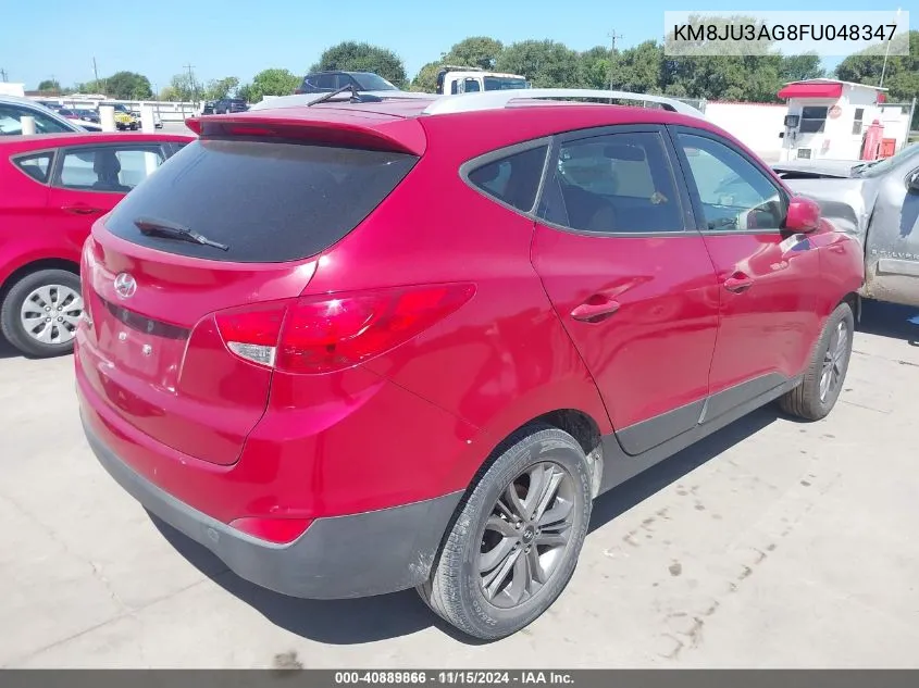 2015 Hyundai Tucson Se VIN: KM8JU3AG8FU048347 Lot: 40889866