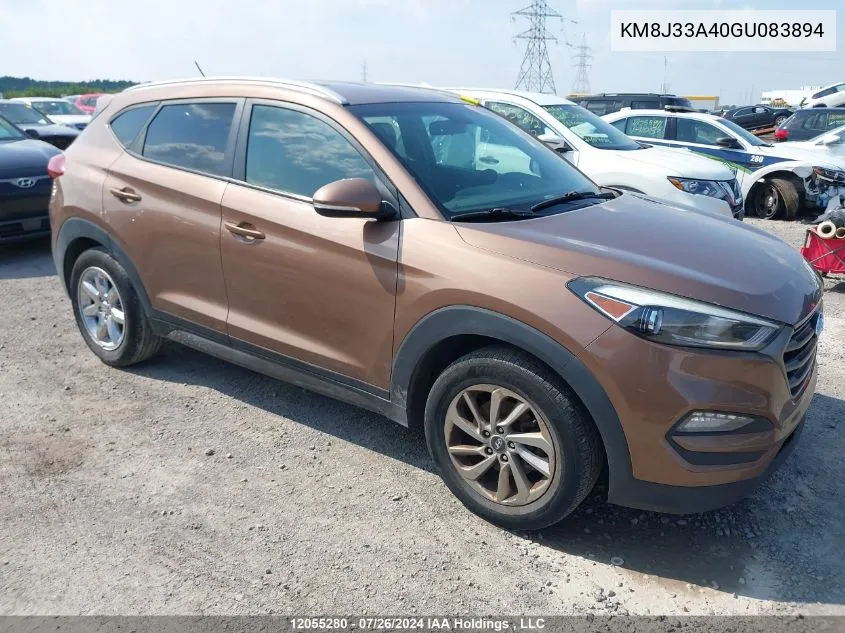 2016 Hyundai Tucson VIN: KM8J33A40GU083894 Lot: 12055280