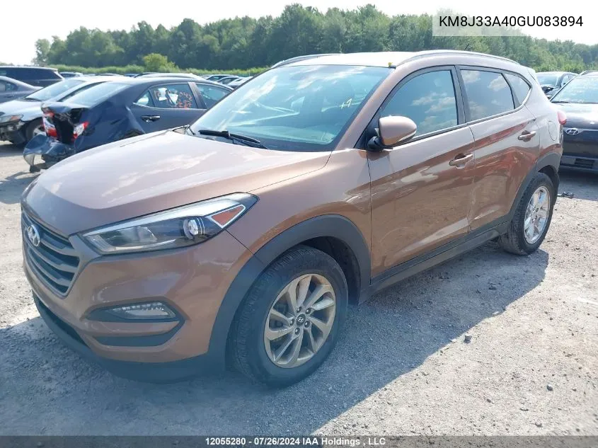 2016 Hyundai Tucson VIN: KM8J33A40GU083894 Lot: 12055280