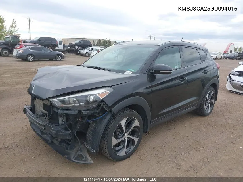 KM8J3CA25GU094016 2016 Hyundai Tucson Limited/Sport And Eco/Se