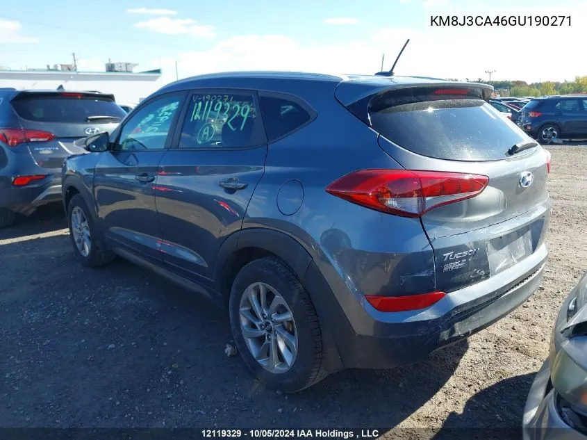 KM8J3CA46GU190271 2016 Hyundai Tucson