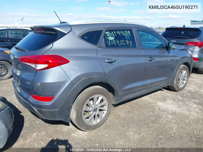 KM8J3CA46GU190271 2016 Hyundai Tucson