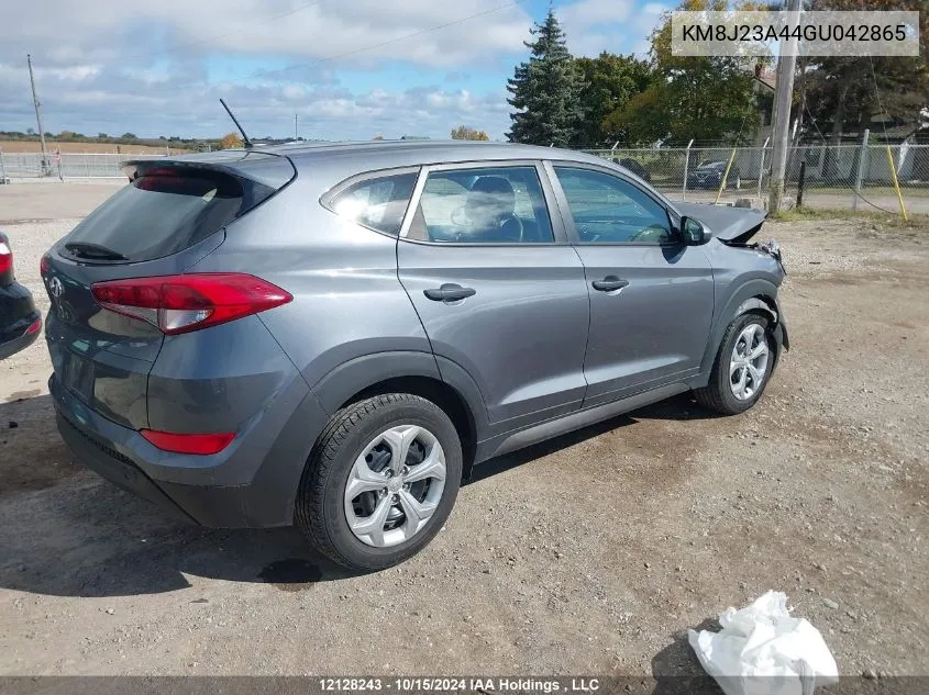 2016 Hyundai Tucson VIN: KM8J23A44GU042865 Lot: 12128243