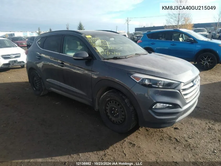 2016 Hyundai Tucson Limited/Sport And Eco/Se VIN: KM8J3CA40GU215049 Lot: 12135882