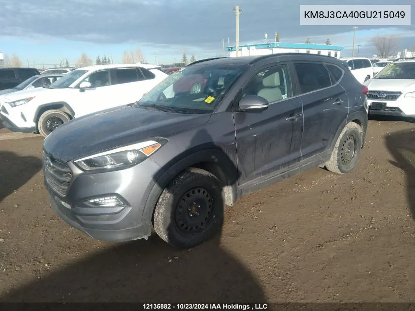 2016 Hyundai Tucson Limited/Sport And Eco/Se VIN: KM8J3CA40GU215049 Lot: 12135882