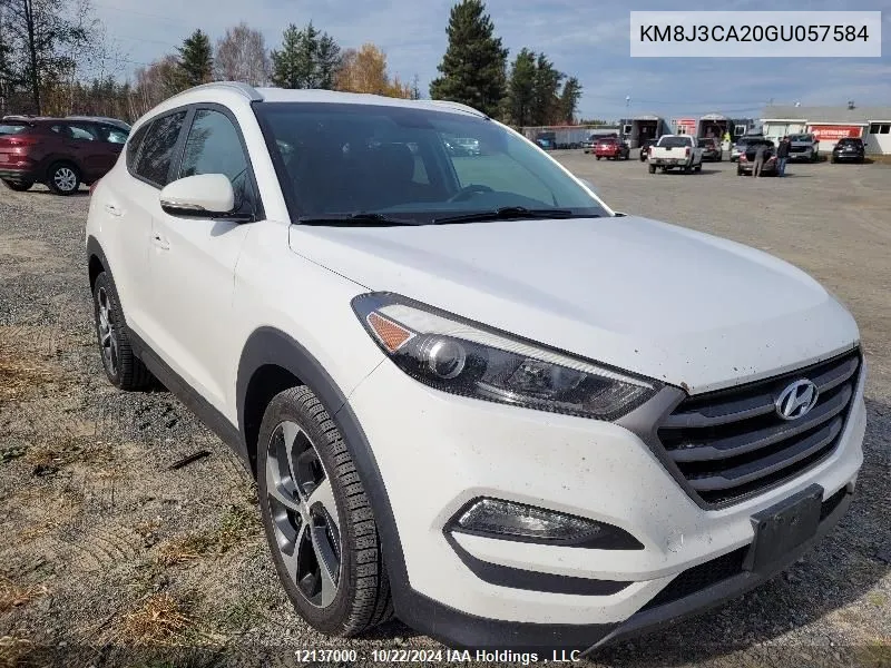 2016 Hyundai Tucson Limited/Sport And Eco/Se VIN: KM8J3CA20GU057584 Lot: 12137000