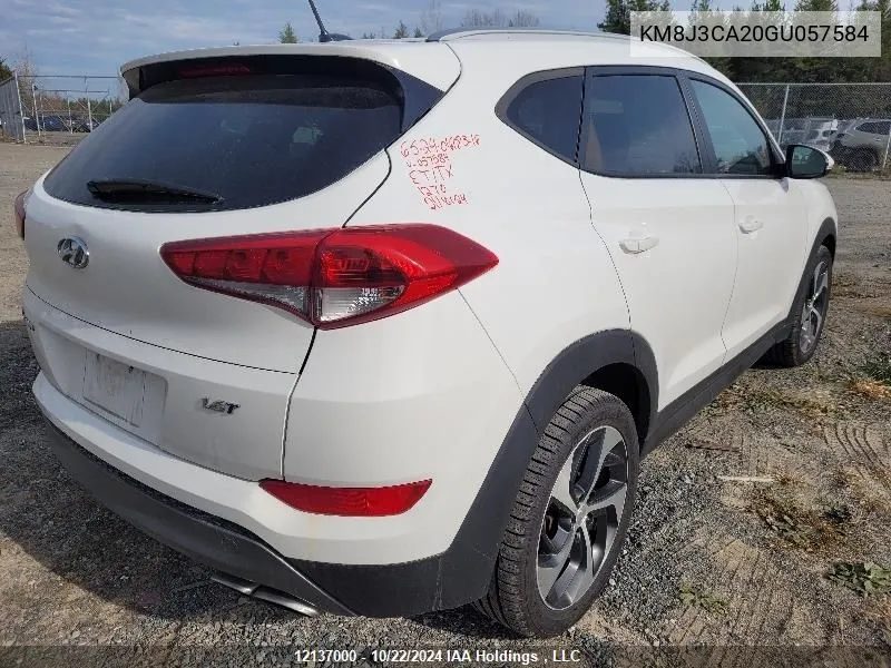 2016 Hyundai Tucson Limited/Sport And Eco/Se VIN: KM8J3CA20GU057584 Lot: 12137000