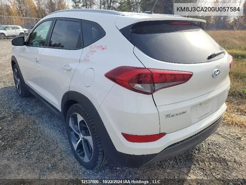 2016 Hyundai Tucson Limited/Sport And Eco/Se VIN: KM8J3CA20GU057584 Lot: 12137000