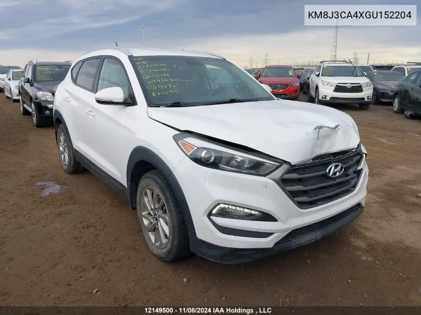 2016 Hyundai Tucson Limited/Sport And Eco/Se VIN: KM8J3CA4XGU152204 Lot: 12149500