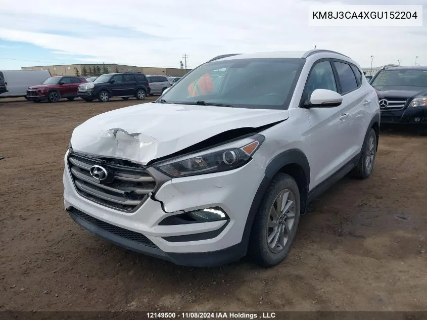 2016 Hyundai Tucson Limited/Sport And Eco/Se VIN: KM8J3CA4XGU152204 Lot: 12149500