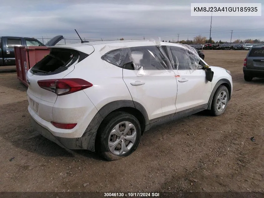 2016 Hyundai Tucson Se VIN: KM8J23A41GU185935 Lot: 30046130