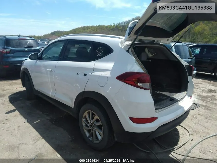 2016 Hyundai Tucson Se VIN: KM8J3CA41GU135338 Lot: 39246341