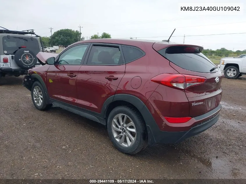 2016 Hyundai Tucson Se VIN: KM8J23A40GU109042 Lot: 39441109