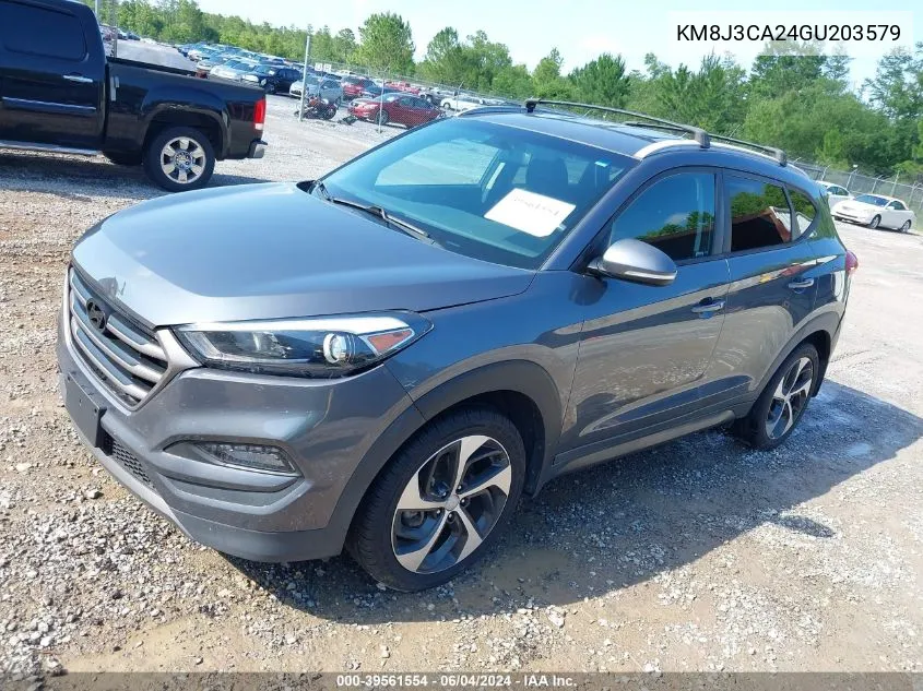 2016 Hyundai Tucson Sport VIN: KM8J3CA24GU203579 Lot: 39561554