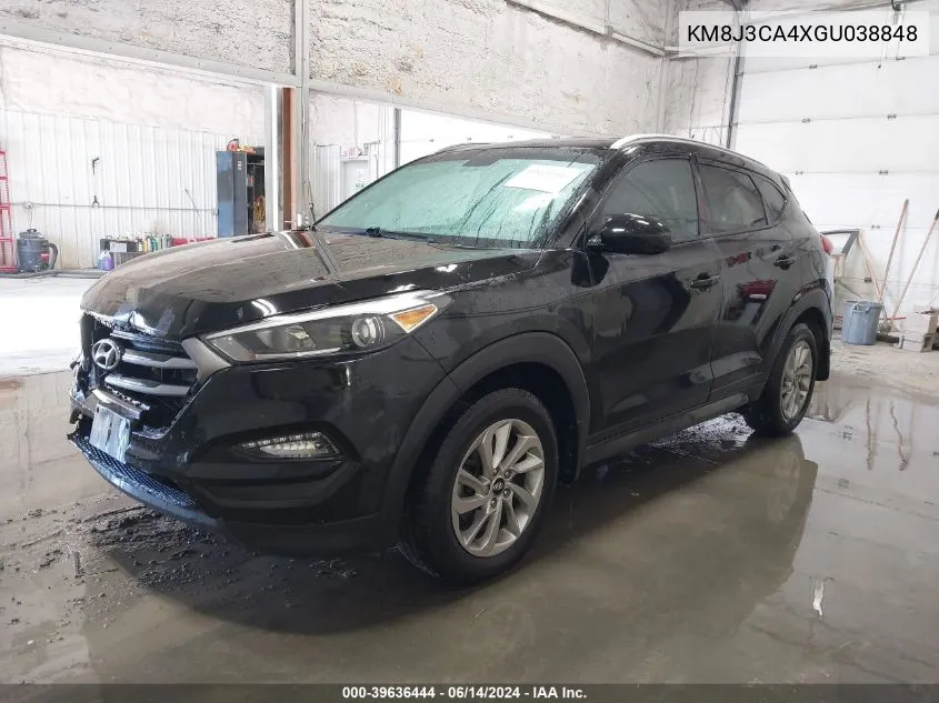 2016 Hyundai Tucson Se VIN: KM8J3CA4XGU038848 Lot: 39636444