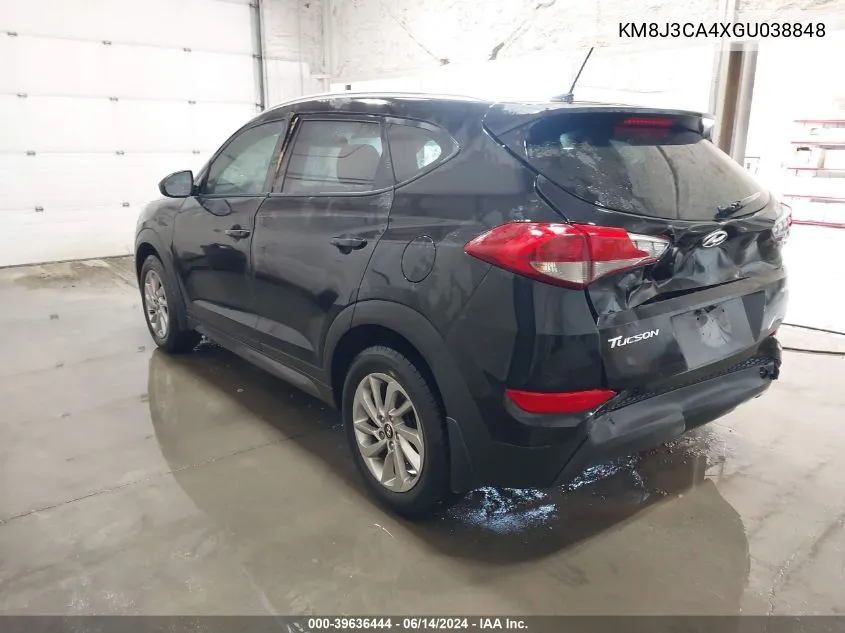 2016 Hyundai Tucson Se VIN: KM8J3CA4XGU038848 Lot: 39636444