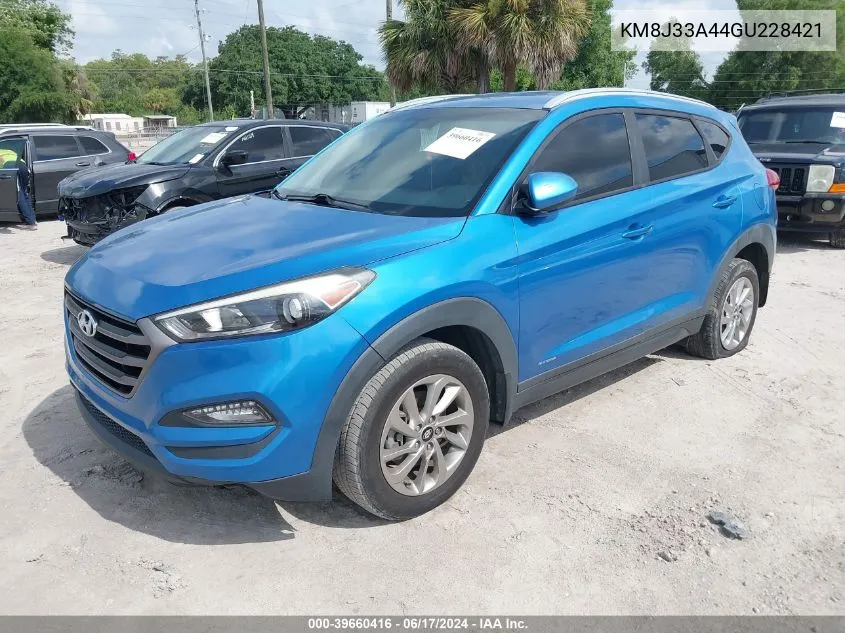 2016 Hyundai Tucson Se VIN: KM8J33A44GU228421 Lot: 39660416